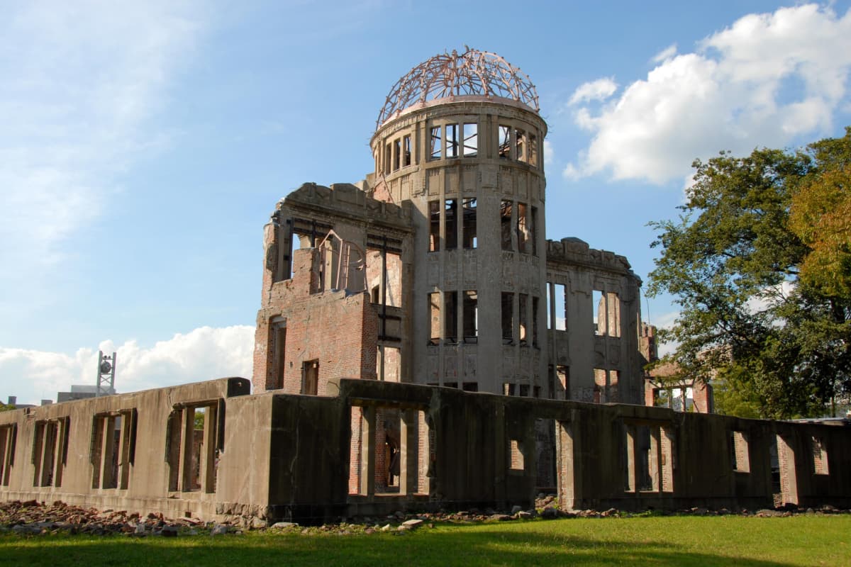 Two world heritage sites in HIROSHIMA