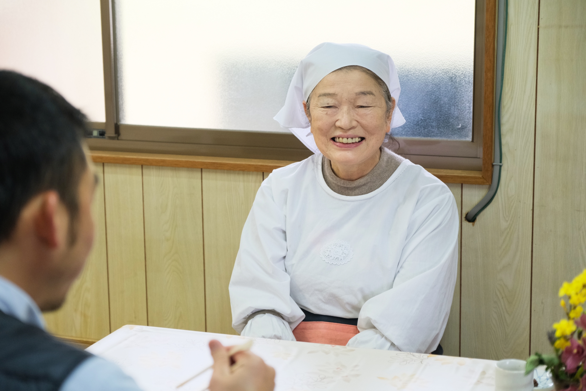 【代表の吉光典子さん。とっても優しい笑顔に癒されます！】
※撮影時のみ、マスクを外しています。