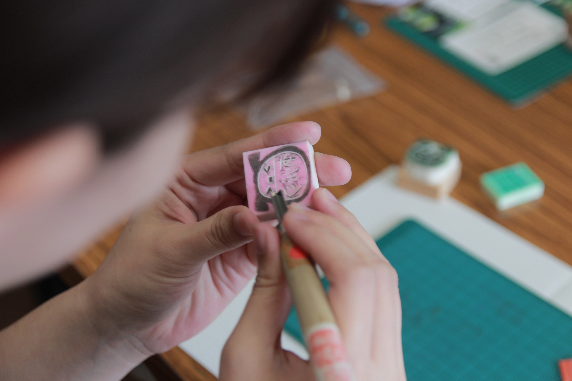 庄原市「香面堂」で消しゴムはんこ作りを体験！世界にひとつだけのはんこを作ろう