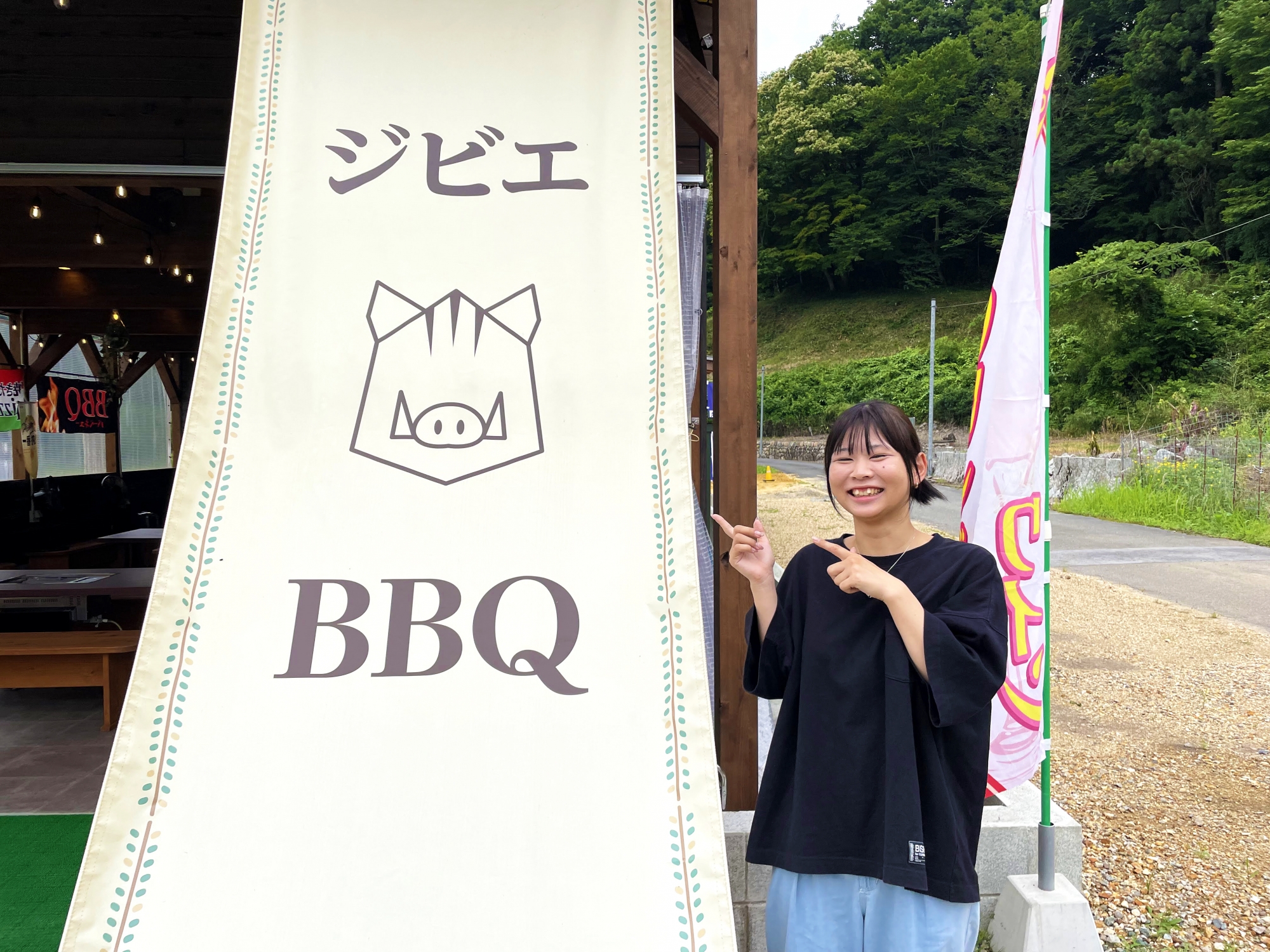 白根りんご農園 ジビエBBQ場へ行ってきました