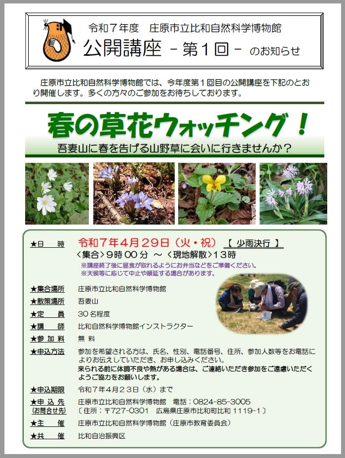 第1回 春の草花ウォッチング!