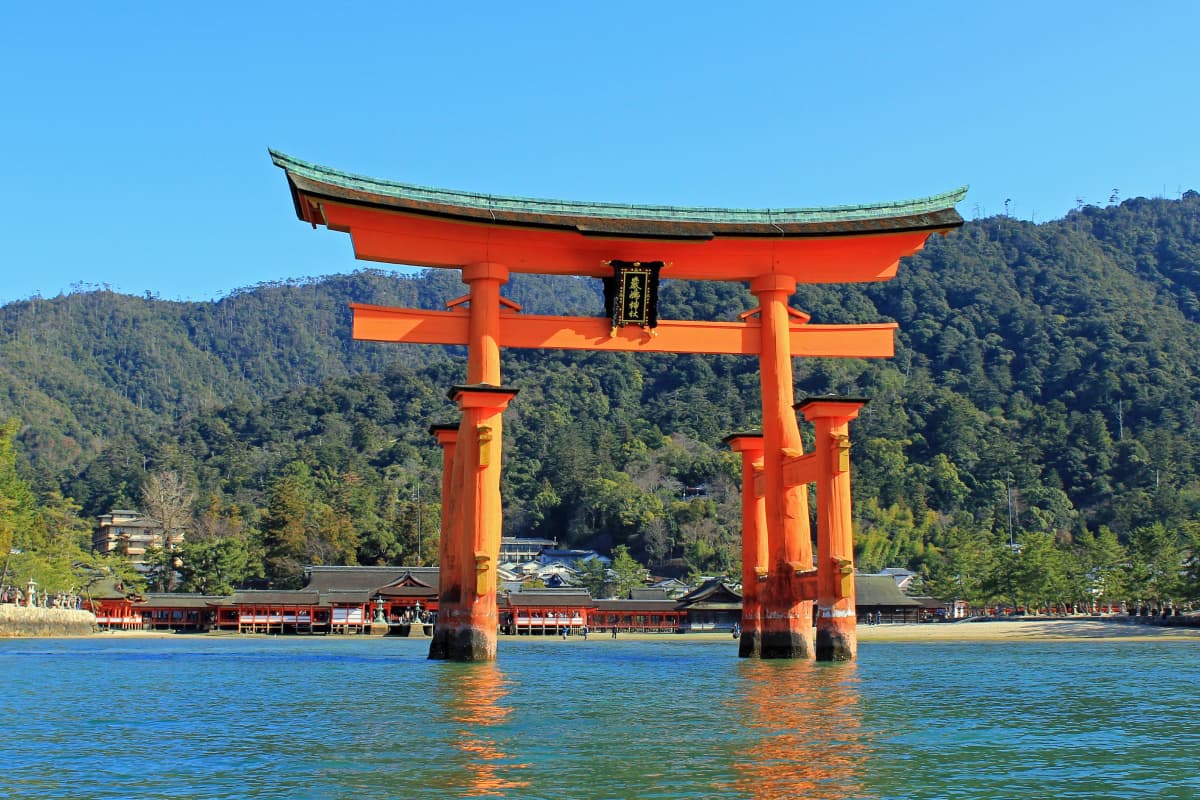 Two world heritage sites in HIROSHIMA